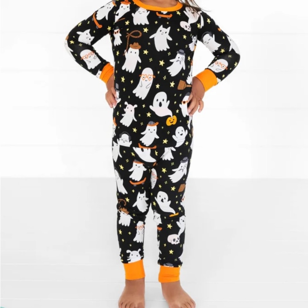 Little sleepies friendly ghosts two pieces  pajama set size 18-24‎ month  New